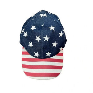 PATRIOTIC RED WHITE & BLUE STARS‎ AND STRIPES USA FLAG HAT BASEBALL CAP UNISEX